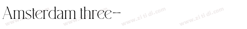 Amsterdam three字体转换